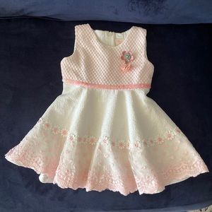 Smile Rabbit 12-18m Pretty Pink & White Flower Dress